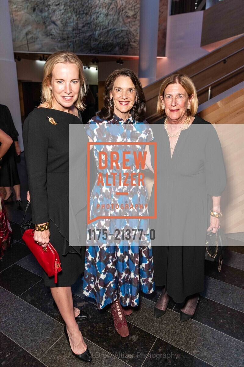 Bonnie Brennan, Diana Nelson, Ellanor Notides, SFMOMA Director's Circle Dinner with artist Jaune Quick-to-See-Smith, San Francisco Museum of Modern Art. 151 3rd St, SF, CA 94103 US, Photo #1175-21377-0 Bonnie Brennan, Diana Nelson, Ellanor Notides, Photo #1175-21377-0