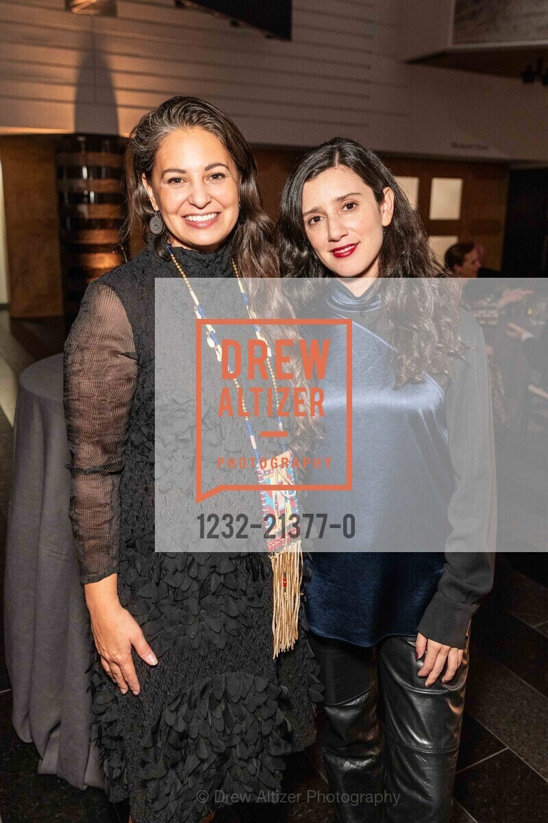 Candice Hopkins, Jovanna Venegas, SFMOMA Director's Circle Dinner with artist Jaune Quick-to-See-Smith, San Francisco Museum of Modern Art. 151 3rd St, SF, CA 94103 US, Photo #1232-21377-0 Candice Hopkins, Jovanna Venegas, Photo #1232-21377-0