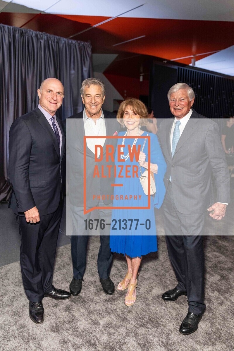 Bob Fisher, Paul Pelosi, Nancy Forster, Pat Forster, SFMOMA Director's Circle Dinner with artist Jaune Quick-to-See-Smith, San Francisco Museum of Modern Art. 151 3rd St, SF, CA 94103 US, Photo #1676-21377-0 Bob Fisher, Paul Pelosi, Nancy Forster, Pat Forster, Photo #1676-21377-0