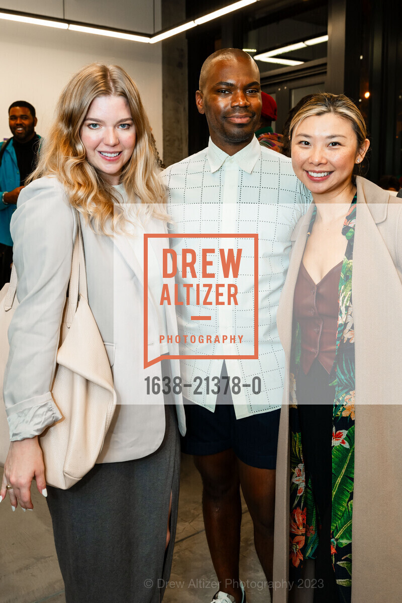 Tallie Jones, Jonathan Carver Moore, Julia Lee, Market Street Arts Mixer x Jonathan Carver Moore, Jonathan Carver Moore. 966 Market St, SF, CA 94102 US, September 28th, 2023, Photo #1638-21378-0 Tallie Jones, Jonathan Carver Moore, Julia Lee, Photo #1638-21378-0