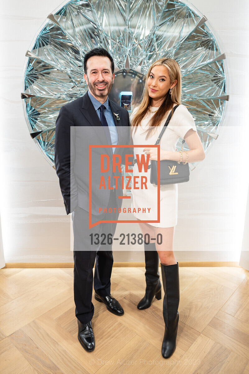 Christopher Kilaniotis, Eileen Gu, Tiffany & Co. Palo Alto Opening Celebration, Tiffany & Co. 149 Stanford Shopping Center, Palo Alto, CA 94304, September 28th, 2023, Photo #1326-21380-0 Christopher Kilaniotis, Eileen Gu, Photo #1326-21380-0