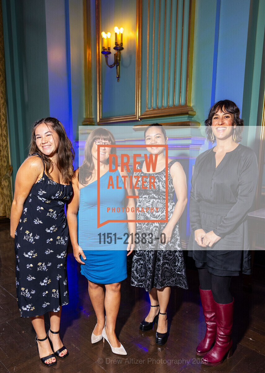Eleanor Zaragoza, Danielle Zaragoza, Eileen Jugo, Miranda Thorman, San Francisco Performances Gala 2023, 401 Van Ness Ave, SF, CA 94102 US. The Green Room, September 29th, 2023, Photo #1151-21383-0 Eleanor Zaragoza, Danielle Zaragoza, Eileen Jugo, Miranda Thorman, Photo #1151-21383-0