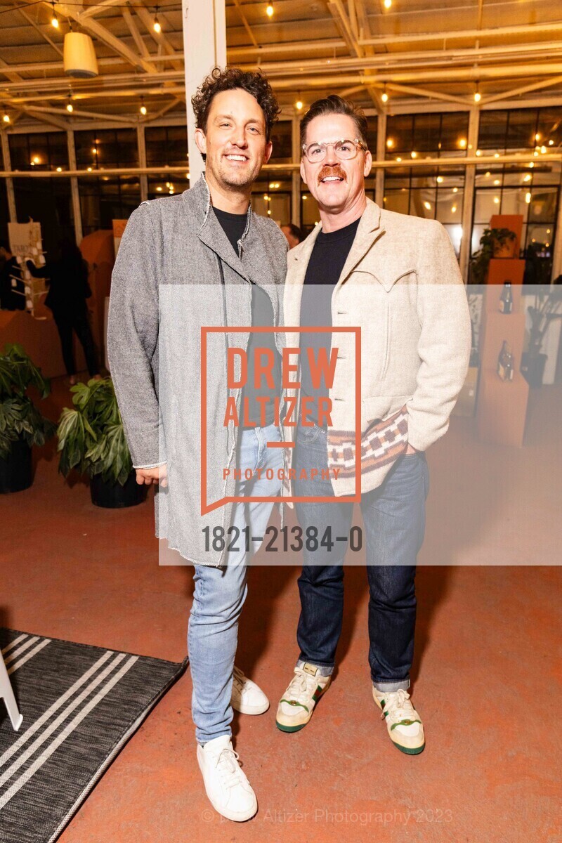 Pete Rodway, Forrest Gregg, Whiskey & Wellness Hosted by Mead Quin, Hammerling Wines. 1350 Fifth St, Berkeley, CA 94710 US, September 29th, 2023, Photo #1821-21384-0 Pete Rodway, Forrest Gregg, Photo #1821-21384-0