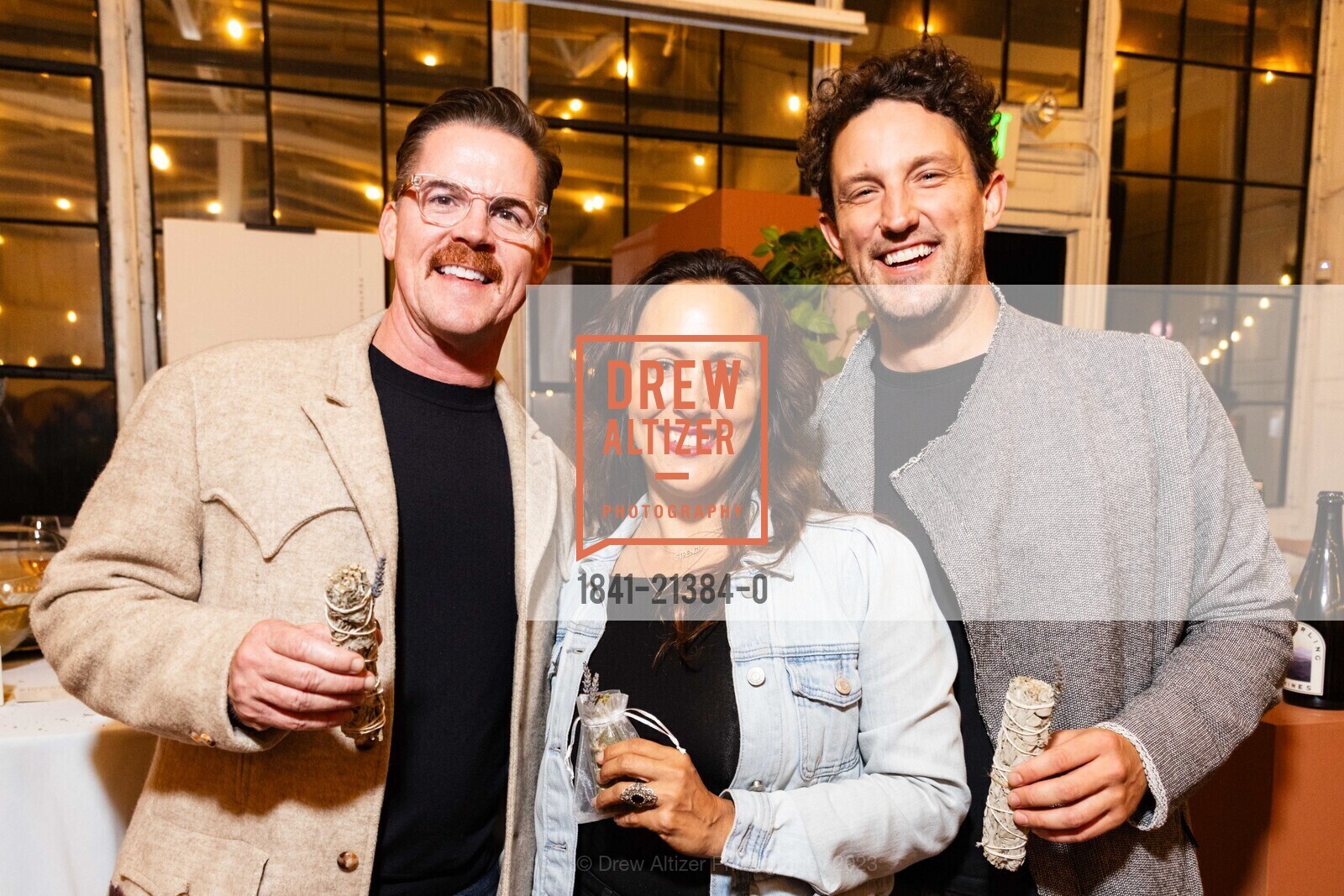 Forrest Gregg, Pete Rodway, Whiskey & Wellness Hosted by Mead Quin, Hammerling Wines. 1350 Fifth St, Berkeley, CA 94710 US, September 29th, 2023, Photo #1841-21384-0 Forrest Gregg, Pete Rodway, Photo #1841-21384-0