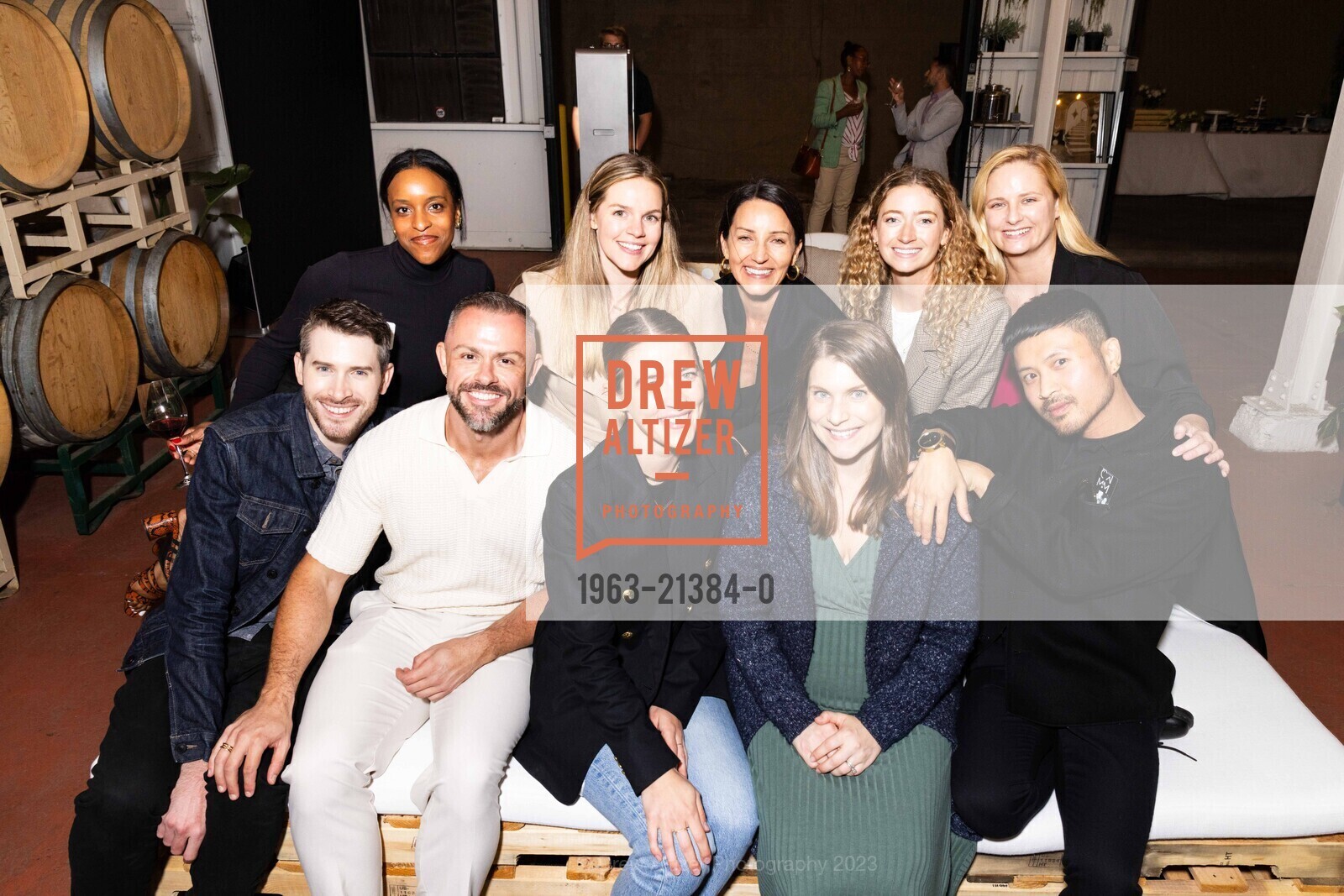Nathan Ornell, Paige Starks, CJ Bishop, Carolyn Roney, Becca Silber, Anna Turpit, Mead Quin, Rachel Ellis, Maddie McCormick, Nate Lee, Megan Myers, Bailey Peters, Tabatha Sloggett, Whiskey & Wellness Hosted by Mead Quin, Hammerling Wines. 1350 Fifth St, Berkeley, CA 94710 US, September 29th, 2023, Photo #1963-21384-0 Nathan Ornell, Paige Starks, CJ Bishop, Carolyn Roney, Becca Silber, Anna Turpit, Mead Quin, Rachel Ellis, Maddie McCormick, Nate Lee, Megan Myers, Bailey Peters, Tabatha Sloggett, Photo #1963-21384-0