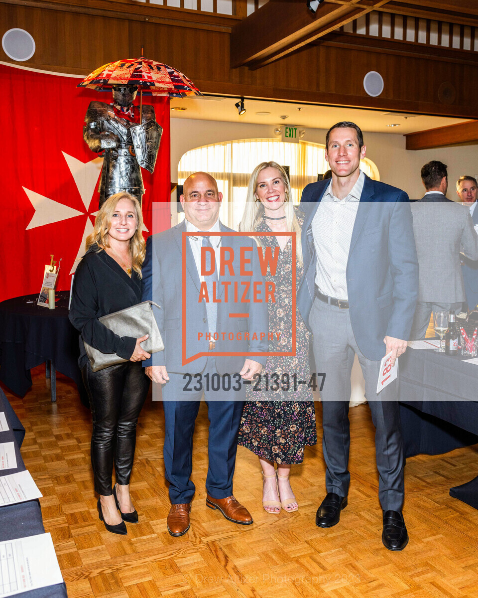 Michelle Maro, Dennis Maro, Julian Elberts, Order of Malta Clinic of Northern California hosts Champions Gala, St. Francis Yacht Club. 99 Yacht Rd, SF, CA 94123 US, October 3rd, 2023, Photo #231003-21391-47 Michelle Maro, Dennis Maro, Julian Elberts, Photo #231003-21391-47