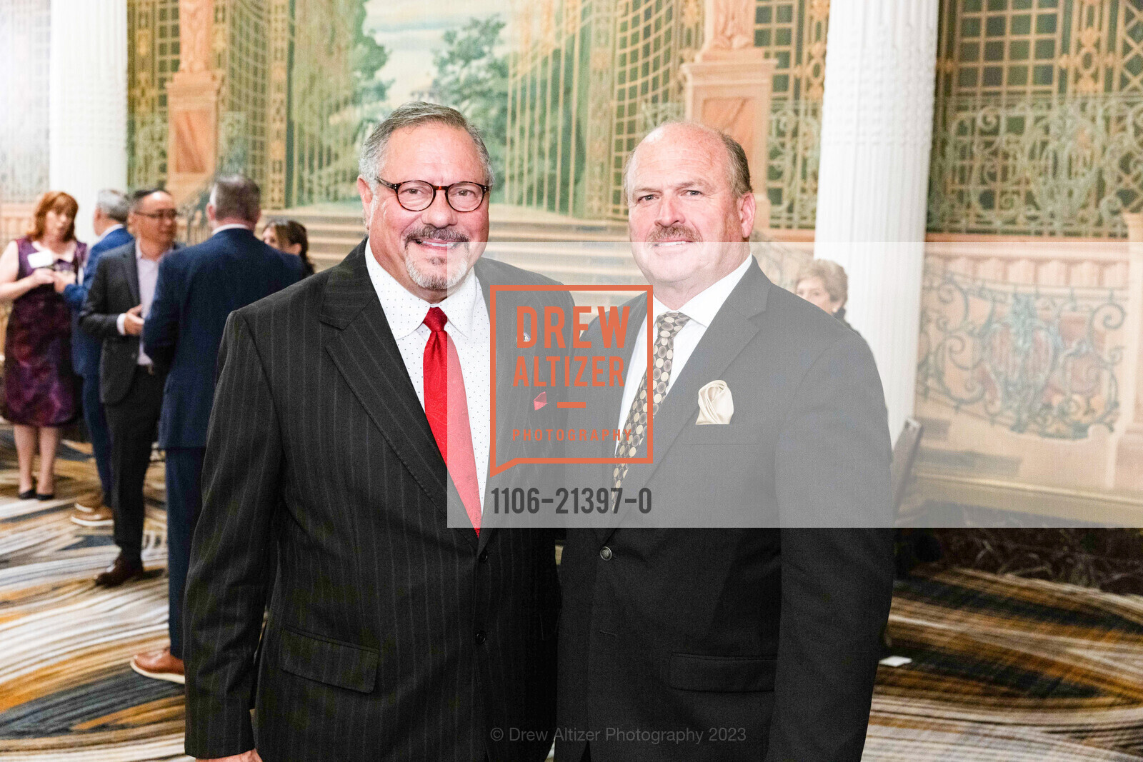Tom Bowen, John Cleary, Catholic Charities Loaves and Fishes, The Westin St. Francis San Francisco. 335 Powell St, SF, CA 94102, October 5th, 2023, Photo #1106-21397-0 Tom Bowen, John Cleary, Photo #1106-21397-0