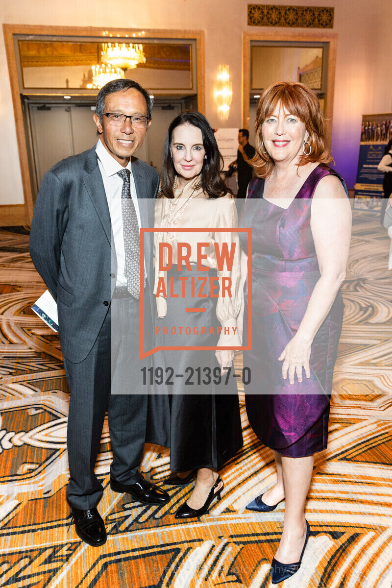 Ted Borromeo, Susan Longworth, Kathy Grogan, Catholic Charities Loaves and Fishes, The Westin St. Francis San Francisco. 335 Powell St, SF, CA 94102, October 5th, 2023, Photo #1192-21397-0 Ted Borromeo, Susan Longworth, Kathy Grogan, Photo #1192-21397-0