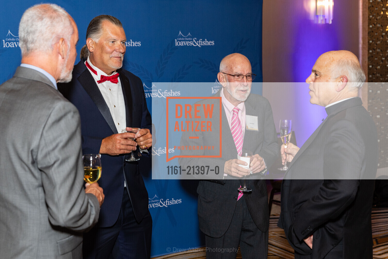 Jimmy Ligos, Mike Thoresen, Nick Andrade, Salvatore Cordileone, Catholic Charities Loaves and Fishes, The Westin St. Francis San Francisco. 335 Powell St, SF, CA 94102, Photo #1161-21397-0 Jimmy Ligos, Mike Thoresen, Nick Andrade, Salvatore Cordileone, Photo #1161-21397-0