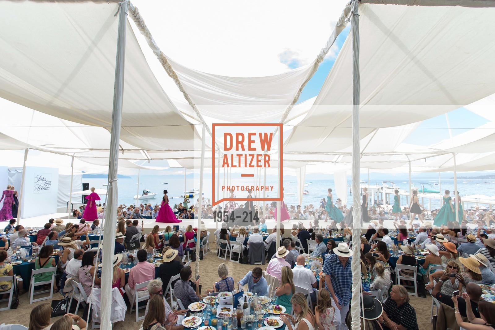 Fashion Show, Saks Fifth Avenue and The League to Save Lake Tahoe Present Fashion on the Lake, Private Residence, August 1st, 2015,Drew Altizer, Drew Altizer Photography, full-service agency, private events, San Francisco photographer, photographer california