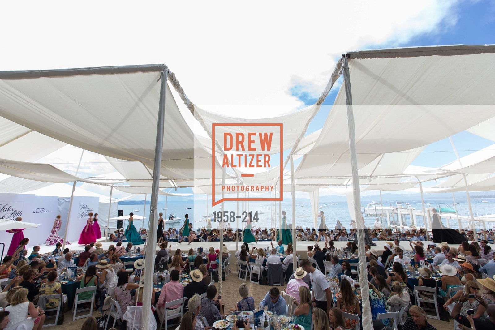Fashion Show, Saks Fifth Avenue and The League to Save Lake Tahoe Present Fashion on the Lake, Private Residence, August 1st, 2015,Drew Altizer, Drew Altizer Photography, full-service agency, private events, San Francisco photographer, photographer california