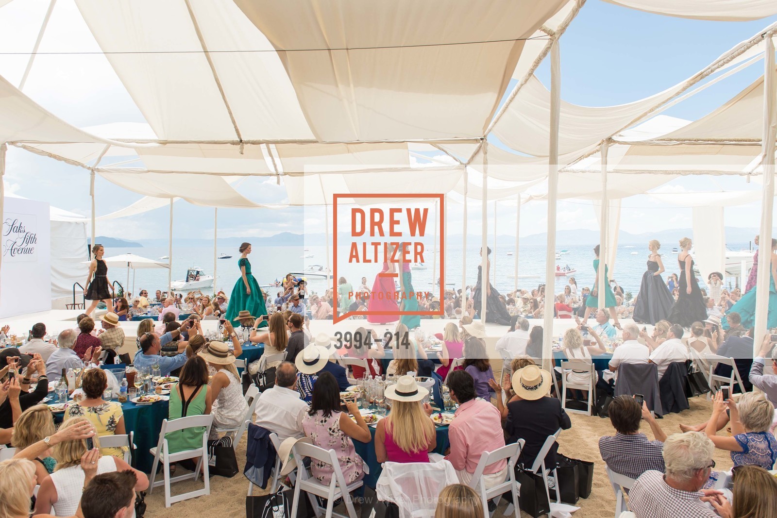 Fashion Show, Saks Fifth Avenue and The League to Save Lake Tahoe Present Fashion on the Lake, Private Residence, August 1st, 2015,Drew Altizer, Drew Altizer Photography, full-service agency, private events, San Francisco photographer, photographer california