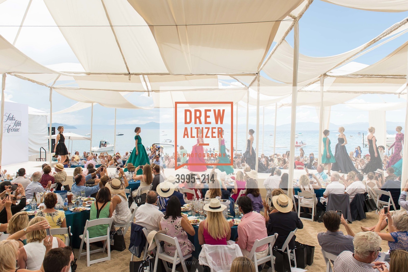 Fashion Show, Saks Fifth Avenue and The League to Save Lake Tahoe Present Fashion on the Lake, Private Residence, August 1st, 2015,Drew Altizer, Drew Altizer Photography, full-service agency, private events, San Francisco photographer, photographer california