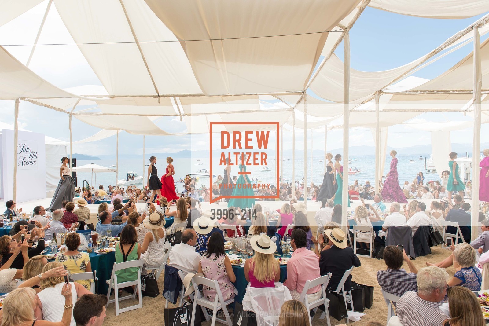 Fashion Show, Saks Fifth Avenue and The League to Save Lake Tahoe Present Fashion on the Lake, Private Residence, August 1st, 2015,Drew Altizer, Drew Altizer Photography, full-service agency, private events, San Francisco photographer, photographer california