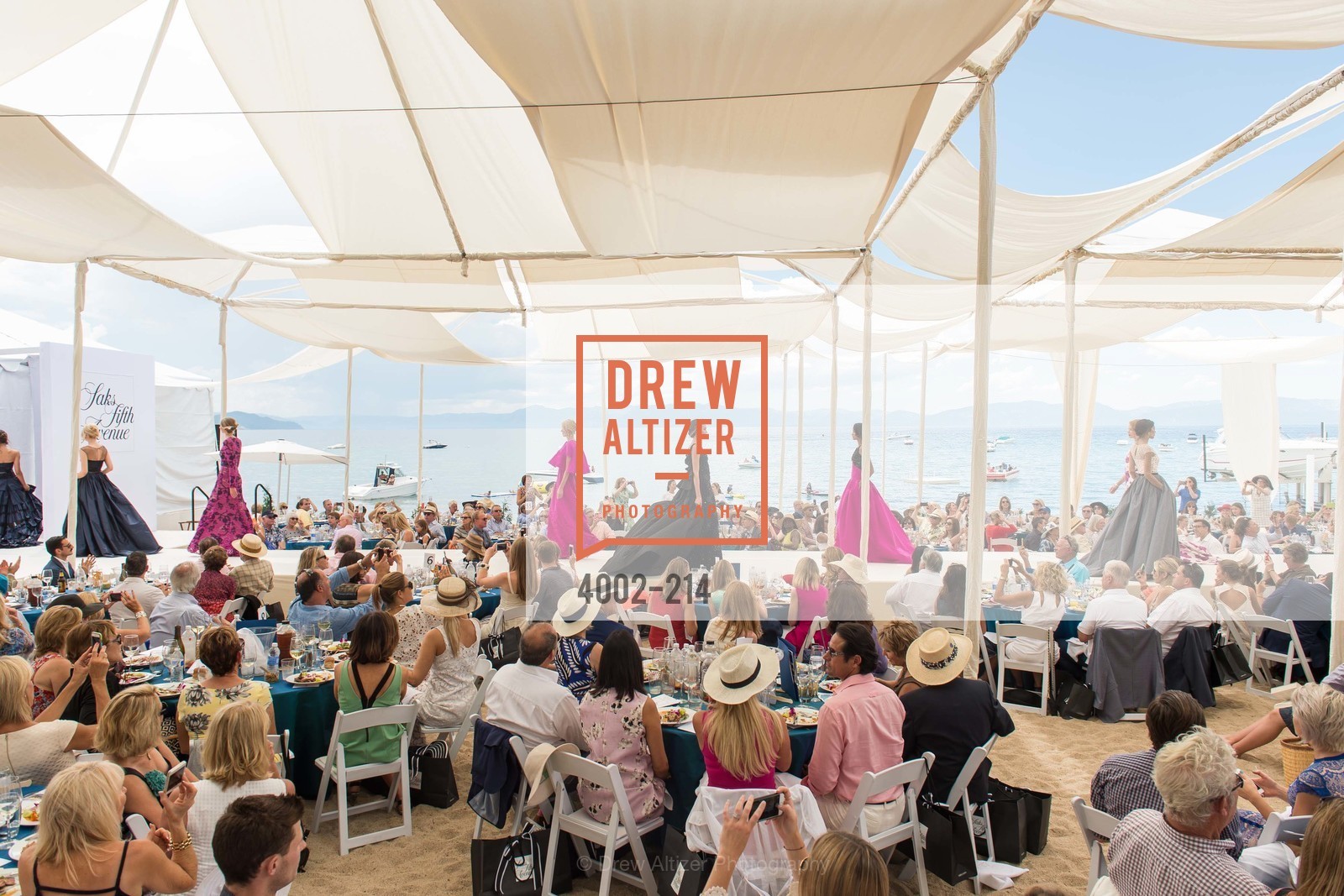 Fashion Show, Saks Fifth Avenue and The League to Save Lake Tahoe Present Fashion on the Lake, Private Residence, August 1st, 2015,Drew Altizer, Drew Altizer Photography, full-service agency, private events, San Francisco photographer, photographer california