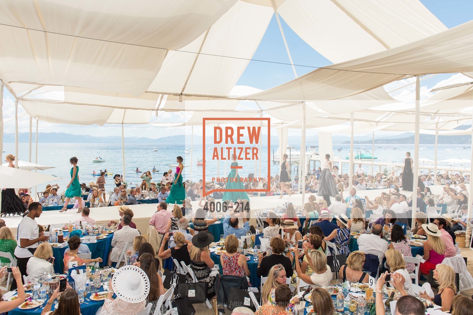 Fashion Show, Saks Fifth Avenue and The League to Save Lake Tahoe Present Fashion on the Lake, Private Residence, August 1st, 2015,Drew Altizer, Drew Altizer Photography, full-service agency, private events, San Francisco photographer, photographer california