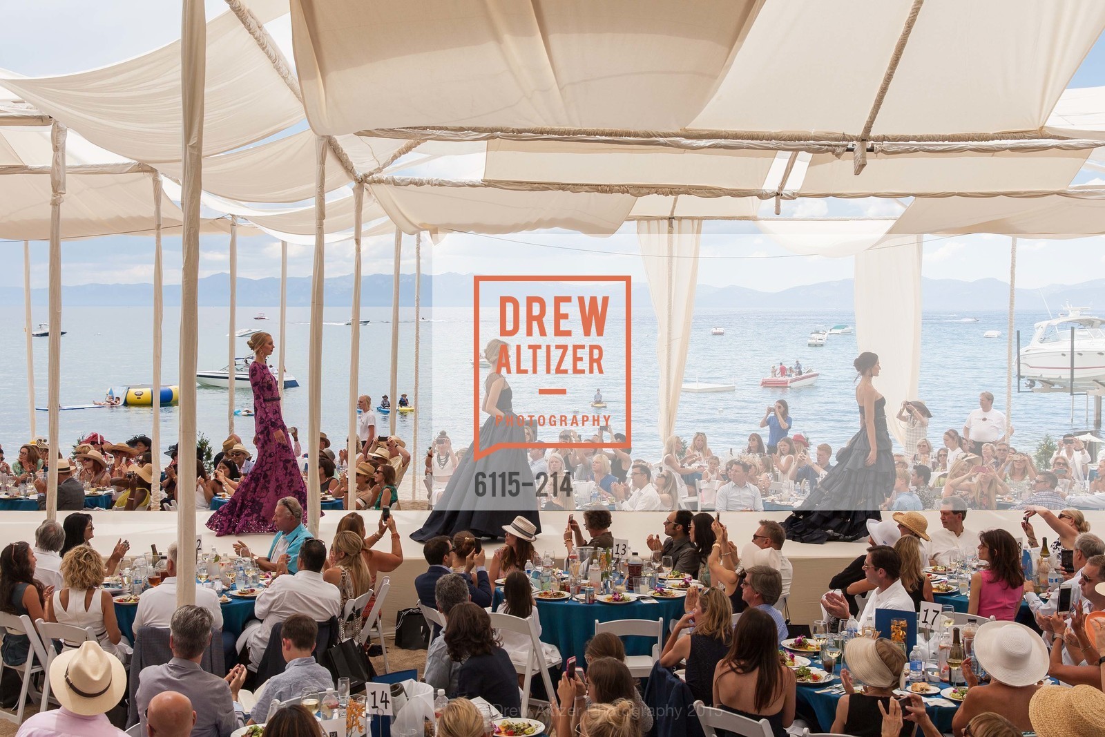 Fashion Show, Saks Fifth Avenue and The League to Save Lake Tahoe Present Fashion on the Lake, Private Residence, August 1st, 2015,Drew Altizer, Drew Altizer Photography, full-service event agency, private events, San Francisco photographer, photographer California