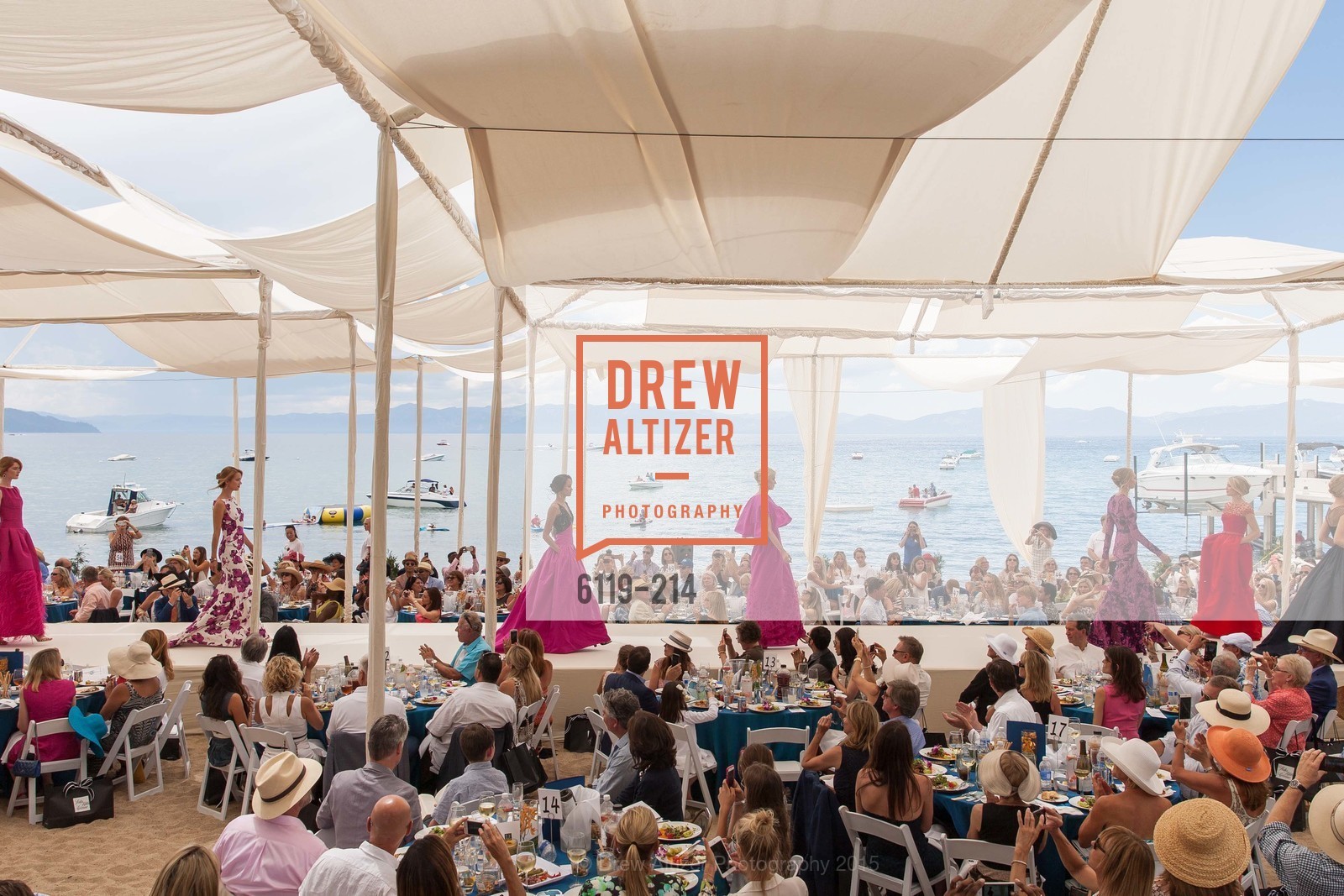 Fashion Show, Saks Fifth Avenue and The League to Save Lake Tahoe Present Fashion on the Lake, Private Residence, August 1st, 2015,Drew Altizer, Drew Altizer Photography, full-service event agency, private events, San Francisco photographer, photographer California