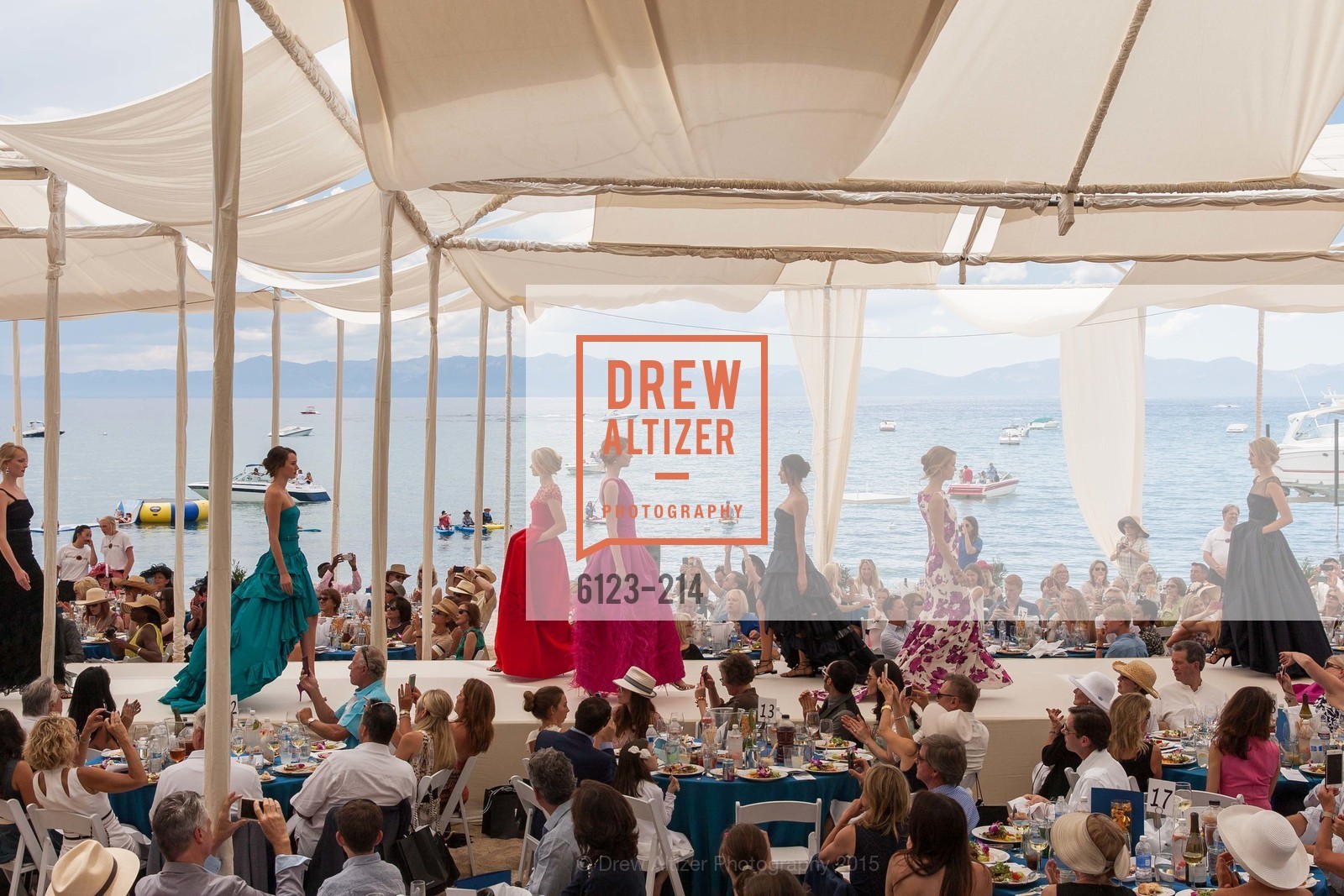 Fashion Show, Saks Fifth Avenue and The League to Save Lake Tahoe Present Fashion on the Lake, Private Residence, August 1st, 2015,Drew Altizer, Drew Altizer Photography, full-service agency, private events, San Francisco photographer, photographer california