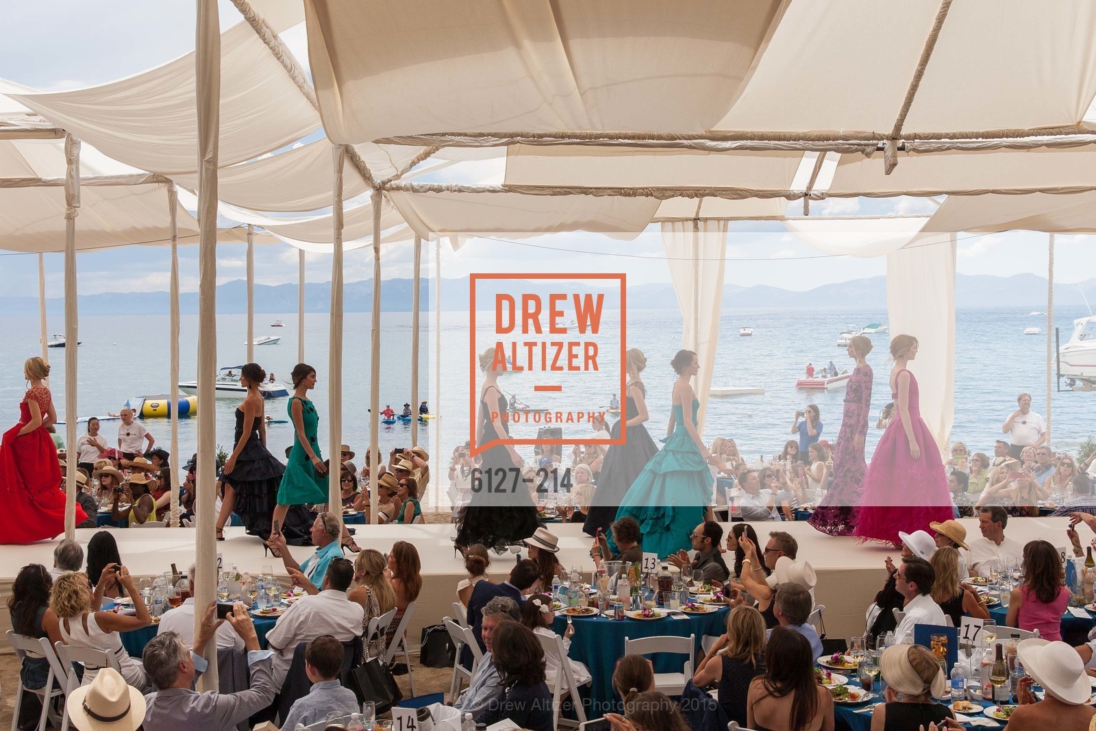 Fashion Show, Saks Fifth Avenue and The League to Save Lake Tahoe Present Fashion on the Lake, Private Residence, August 1st, 2015,Drew Altizer, Drew Altizer Photography, full-service agency, private events, San Francisco photographer, photographer california