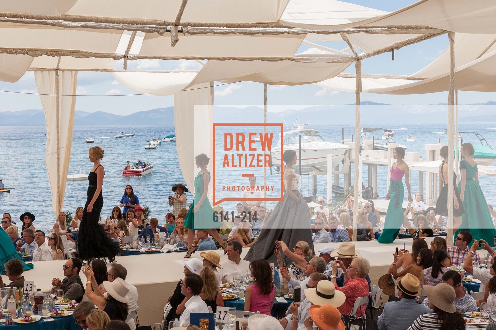Fashion Show, Saks Fifth Avenue and The League to Save Lake Tahoe Present Fashion on the Lake, Private Residence, August 1st, 2015,Drew Altizer, Drew Altizer Photography, full-service agency, private events, San Francisco photographer, photographer california