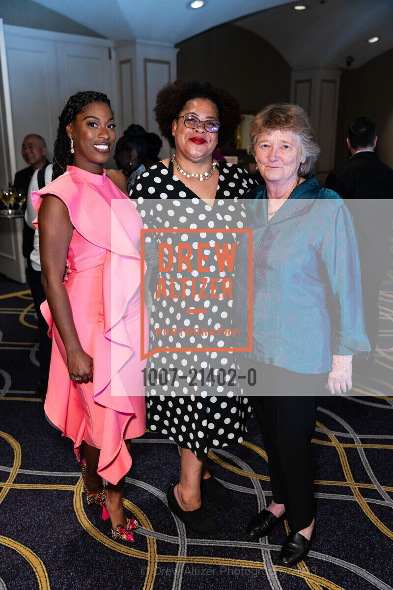 Shellena Eskridge, Ayanna Spike, Martha Ryan, Homeless Prenatal Program Annual Luncheon, Fairmont San Francisco. 950 Mason St, SF, CA 94108 US, October 6th, 2023, Photo #1007-21402-0 Shellena Eskridge, Ayanna Spike, Martha Ryan, Photo #1007-21402-0