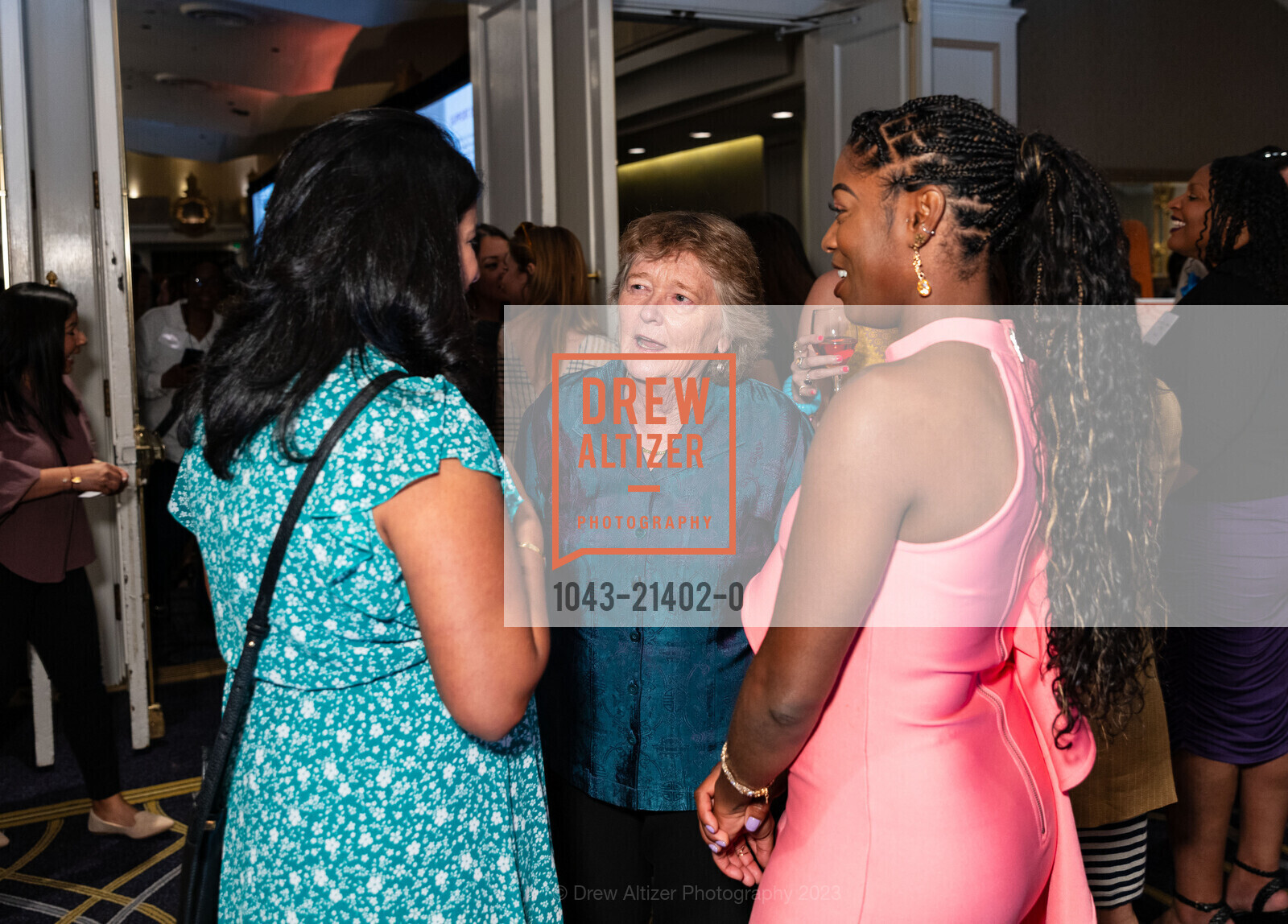 Martha Ryan, Shellena Eskridge, Homeless Prenatal Program Annual Luncheon, Fairmont San Francisco. 950 Mason St, SF, CA 94108 US, October 6th, 2023, Photo #1043-21402-0 Martha Ryan, Shellena Eskridge, Photo #1043-21402-0