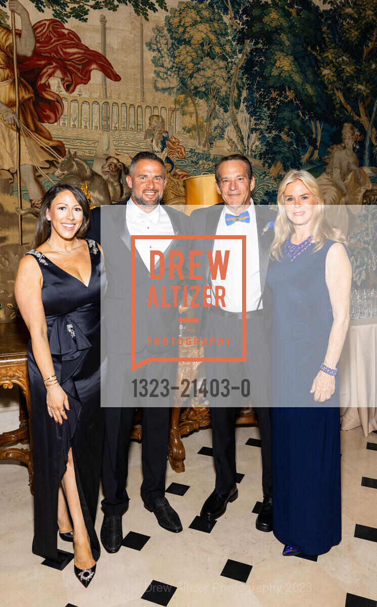 Carolyn Shmunis, John Jurow, Dr. Andy Jurow, Dr. Barbie Barrett, San Mateo County Health Foundation's Gala, Carolands. 565 Remillard Dr, Hillsborough, CA 94010 US, October 6th, 2023, Photo #1323-21403-0 Carolyn Shmunis, John Jurow, Dr. Andy Jurow, Dr. Barbie Barrett, Photo #1323-21403-0