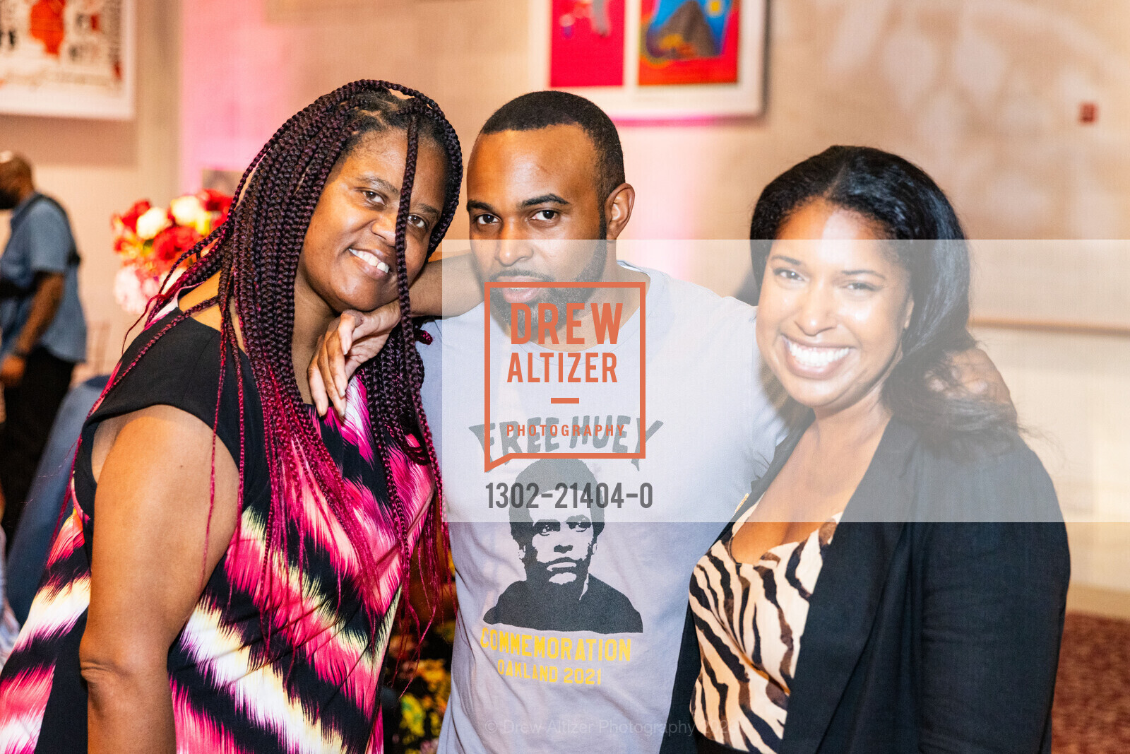 Shervon Hunter, Rey LaChaux, Taina Knox, SF Human Rights Commission Reception, San Francisco City Hall. 1 Dr Carlton B Goodlett Place, San Fran, CA 94102 US, October 6th, 2023, Photo #1302-21404-0 Shervon Hunter, Rey LaChaux, Taina Knox, Photo #1302-21404-0