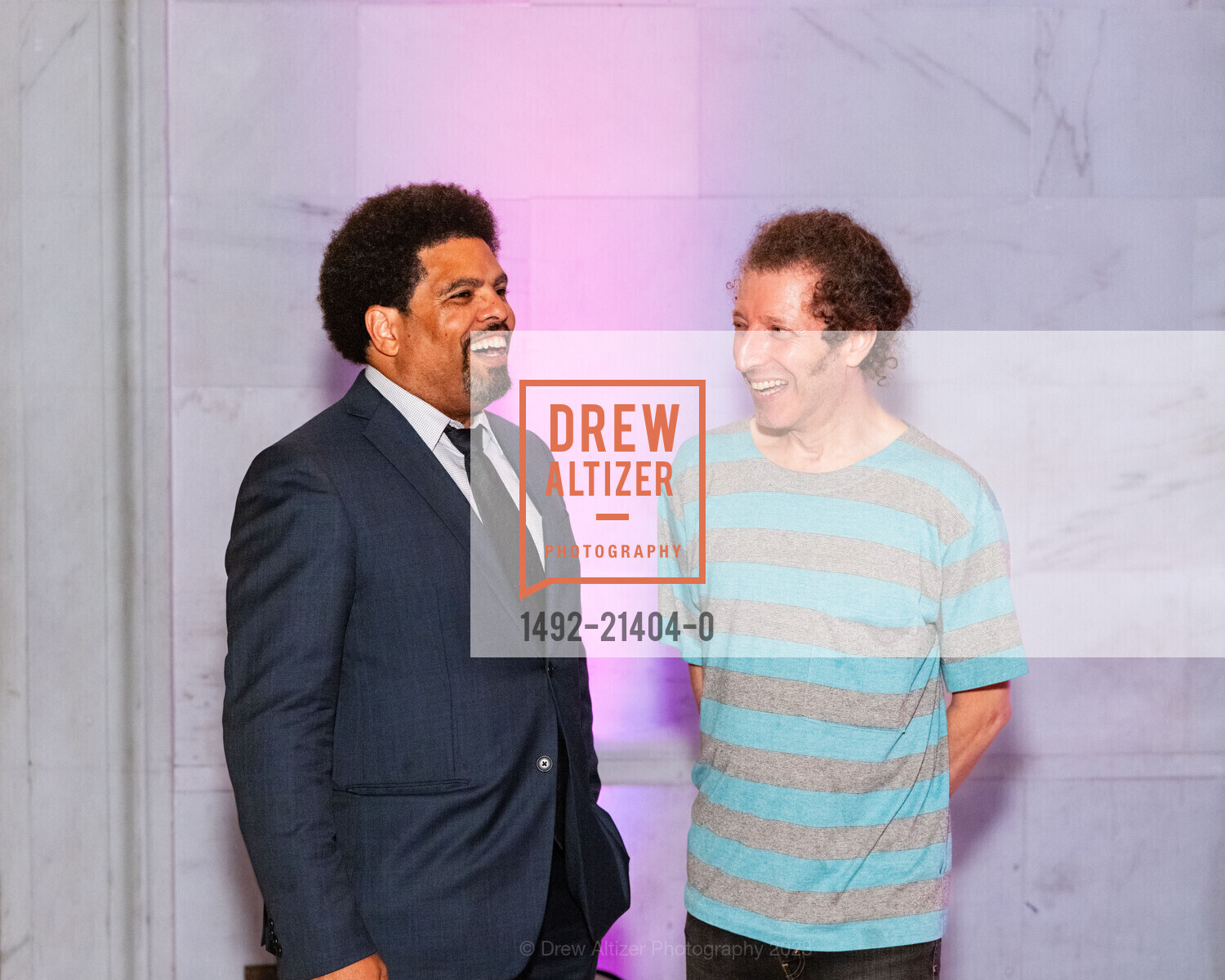 Darrick Hamilton, John Weiss, SF Human Rights Commission Reception, San Francisco City Hall. 1 Dr Carlton B Goodlett Place, San Fran, CA 94102 US, October 6th, 2023, Photo #1492-21404-0 Darrick Hamilton, John Weiss, Photo #1492-21404-0