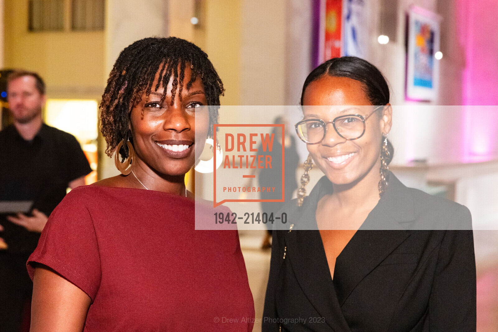 Erika Smith, Nadeja Adams, SF Human Rights Commission Reception, San Francisco City Hall. 1 Dr Carlton B Goodlett Place, San Fran, CA 94102 US, October 6th, 2023, Photo #1942-21404-0 Erika Smith, Nadeja Adams, Photo #1942-21404-0