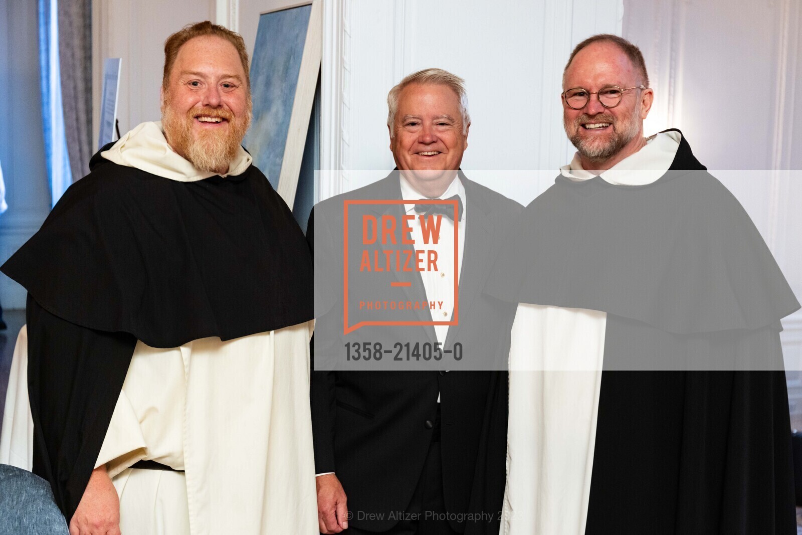 Michael Hurley, Robb Eklund, Christopher Fadok, St. Dominic's 150th Anniversary Jubilee Gala, Palace Hotel. New Montgomery St, SF, CA 94105 US, October 7th, 2023, Photo #1358-21405-0 Michael Hurley, Robb Eklund, Christopher Fadok, Photo #1358-21405-0