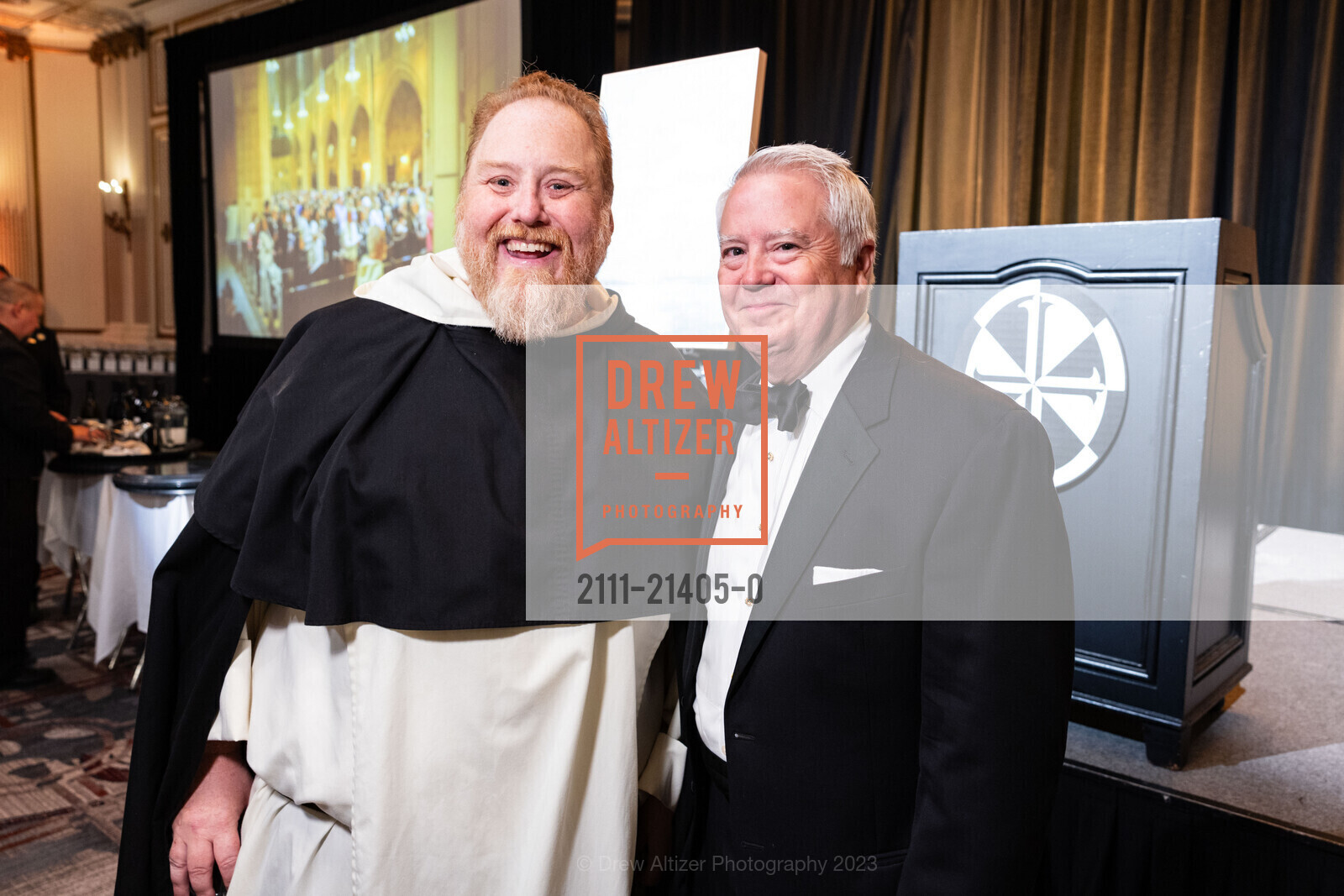 Michael Hurley, Robb Eklund, St. Dominic's 150th Anniversary Jubilee Gala, Palace Hotel. New Montgomery St, SF, CA 94105 US, October 7th, 2023, Photo #2111-21405-0 Michael Hurley, Robb Eklund, Photo #2111-21405-0