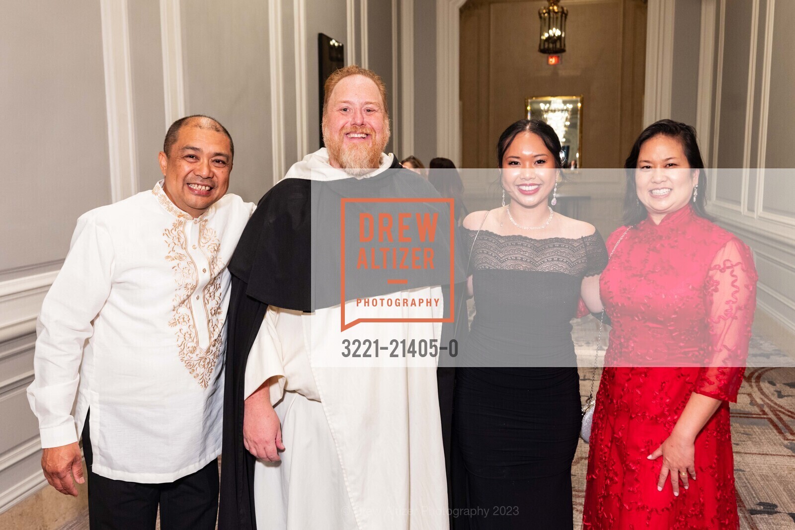 Dino Ornido, Michael Hurley, Elle Ornido, Catherine Ornido, St. Dominic's 150th Anniversary Jubilee Gala, Palace Hotel. New Montgomery St, SF, CA 94105 US, October 7th, 2023, Photo #3221-21405-0 Dino Ornido, Michael Hurley, Elle Ornido, Catherine Ornido, Photo #3221-21405-0