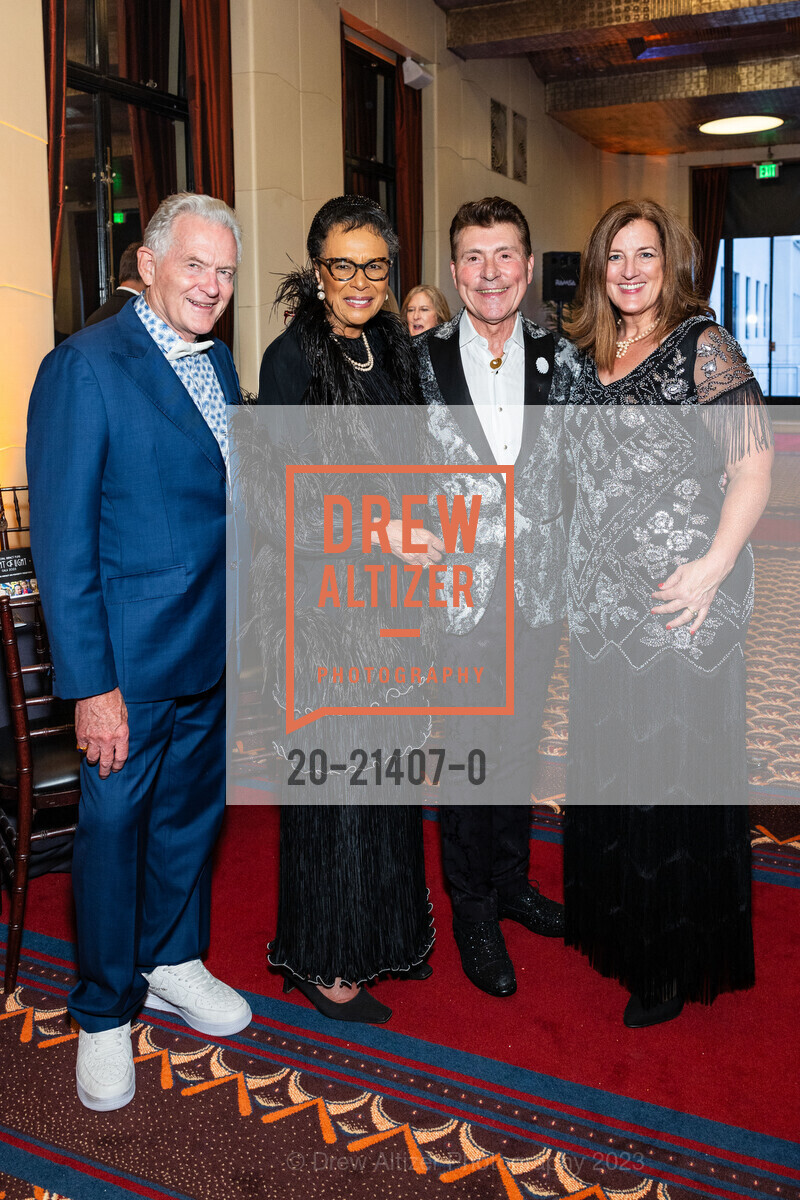 David Blancour, Barbra Ruffin-Boston, Robert Beadle, Michelle Harrison, NIGHT OF LIGHT Benefiting The Episcopal Impact Fund, The City Club of San Francisco. 155 Sansome St, 10th floor, SF, CA 94104 US, October 7th, 2023, Photo #20-21407-0 David Blancour, Barbra Ruffin-Boston, Robert Beadle, Michelle Harrison, Photo #20-21407-0