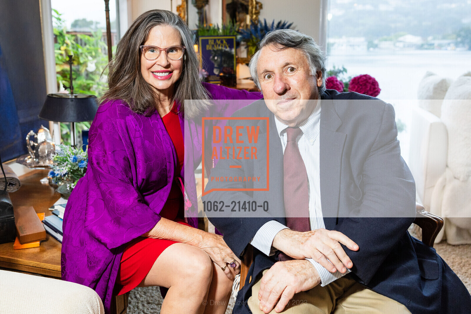 Paige Peterson, Jesse Kornbluth, Gretchen Kimball and Connie Wiley "Black Beauty" Book Party, Private Residence, October 10th, 2023, Photo #1062-21410-0 Paige Peterson, Jesse Kornbluth, Photo #1062-21410-0