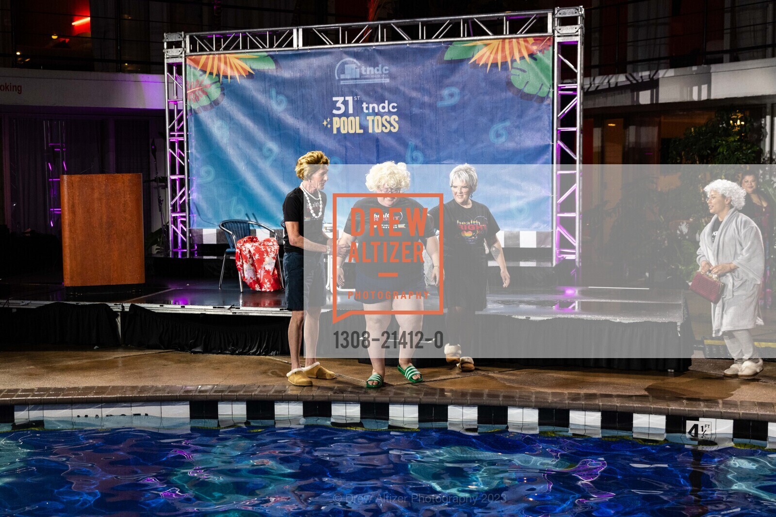 Diane Ireland, Angela Lazarich, The 31st TNDC Pool Toss, Phoenix Hotel. 601 Eddy St, SF, CA 94109 US, October 10th, 2023, Photo #1308-21412-0 Diane Ireland, Angela Lazarich, Photo #1308-21412-0
