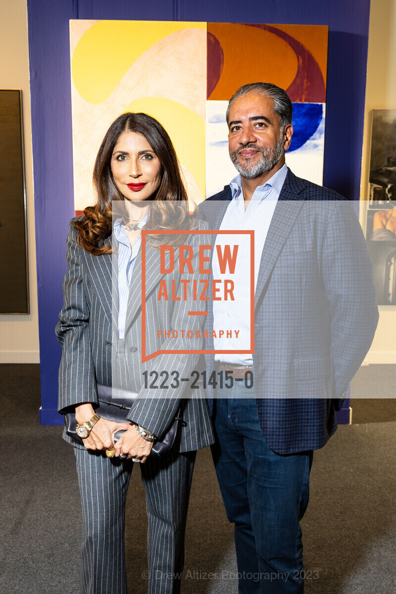 Sobia Shaikh, Nadir Shaikh, The San Francisco Fall Show Opening Night Gala, Festival Pavilion. 38 Fort Mason, SF, CA 94123 US, October 11th, 2023, Photo #1223-21415-0 Sobia Shaikh, Nadir Shaikh, Photo #1223-21415-0