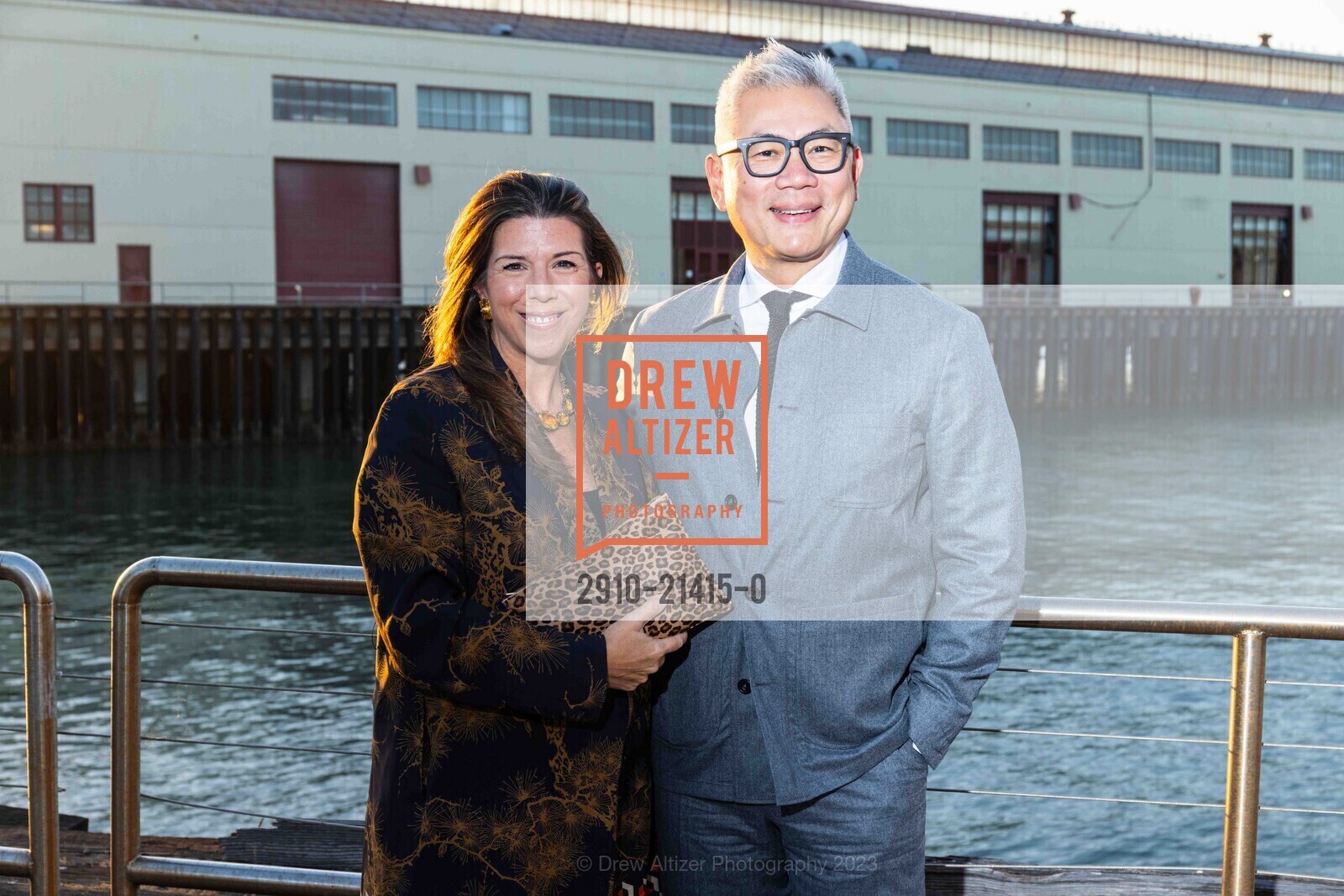 Stellene Volandes, William Li, The San Francisco Fall Show Opening Night Gala, Festival Pavilion. 38 Fort Mason, SF, CA 94123 US, October 11th, 2023, Photo #2910-21415-0 Stellene Volandes, William Li, Photo #2910-21415-0
