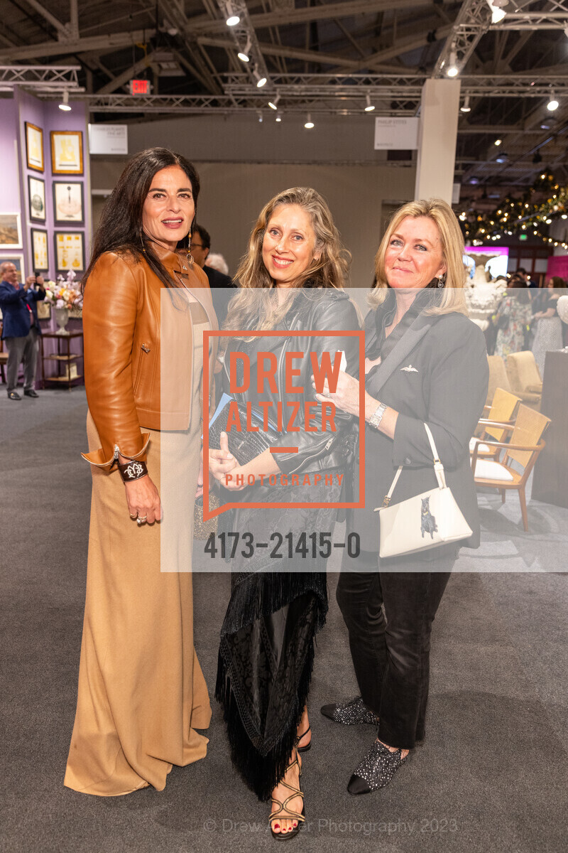 Kelly Campisi, Stacy Leitner, Cathy Post, The San Francisco Fall Show Opening Night Gala, Festival Pavilion. 38 Fort Mason, SF, CA 94123 US, October 11th, 2023, Photo #4173-21415-0 Kelly Campisi, Stacy Leitner, Cathy Post, Photo #4173-21415-0