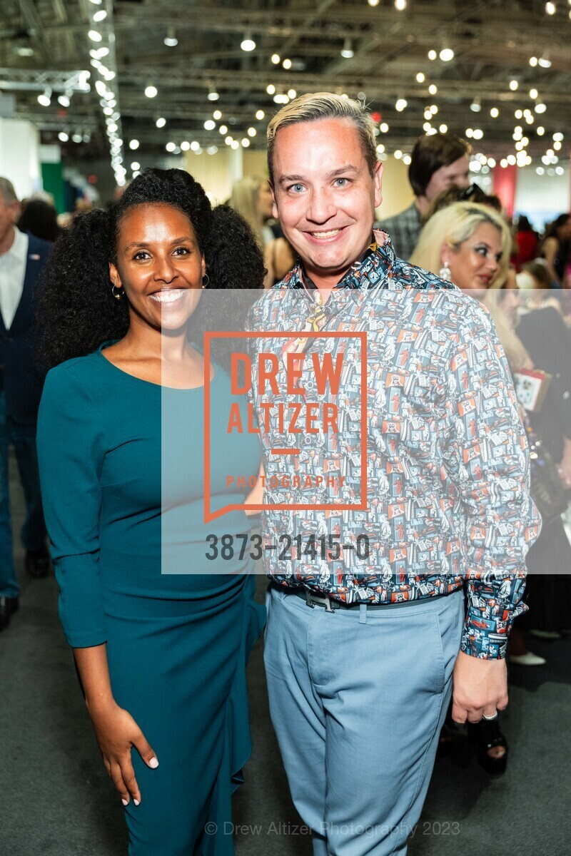 Meron Foster, Christopher Wiseman, The San Francisco Fall Show Opening Night Gala, Festival Pavilion. 38 Fort Mason, SF, CA 94123 US, October 11th, 2023, Photo #3873-21415-0 Meron Foster, Christopher Wiseman, Photo #3873-21415-0