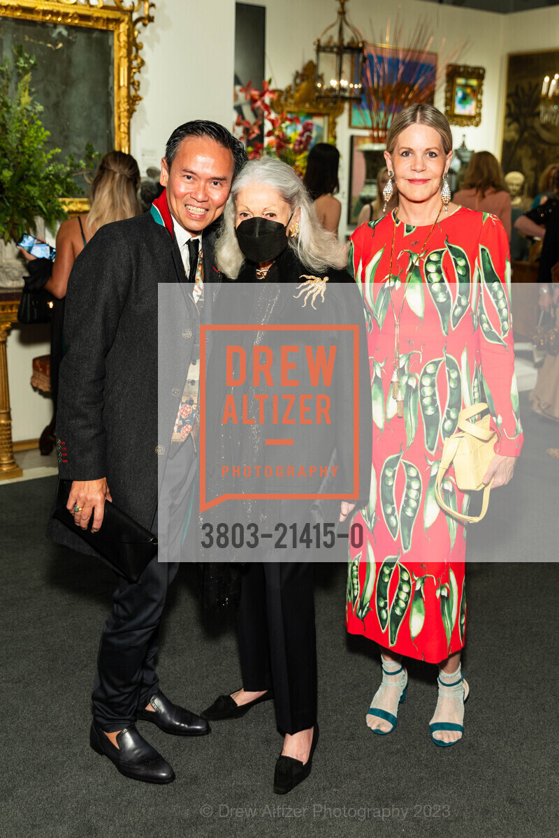 Jonathan Rachman, Denise Hale, Mary Beth Shimmon, The San Francisco Fall Show Opening Night Gala, Festival Pavilion. 38 Fort Mason, SF, CA 94123 US, October 11th, 2023, Photo #3803-21415-0 Jonathan Rachman, Denise Hale, Mary Beth Shimmon, Photo #3803-21415-0