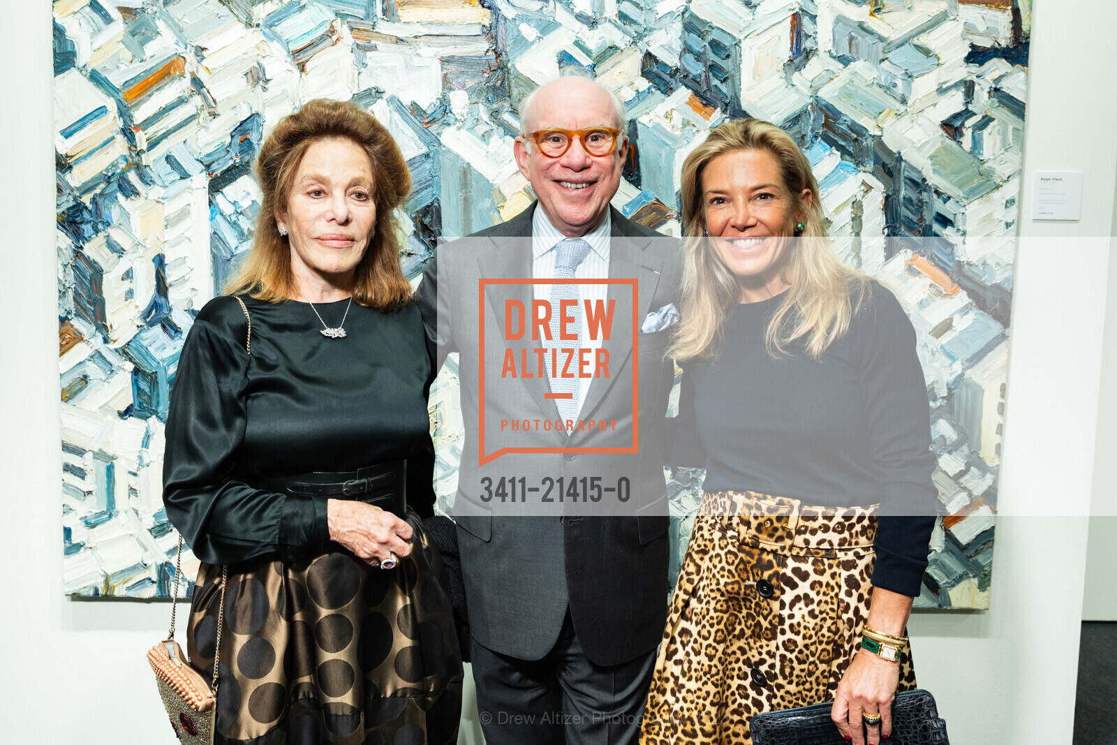 Francoise Skurman, Andrew Skurman, Kathryn Lasater, The San Francisco Fall Show Opening Night Gala, Festival Pavilion. 38 Fort Mason, SF, CA 94123 US, October 11th, 2023, Photo #3411-21415-0 Francoise Skurman, Andrew Skurman, Kathryn Lasater, Photo #3411-21415-0