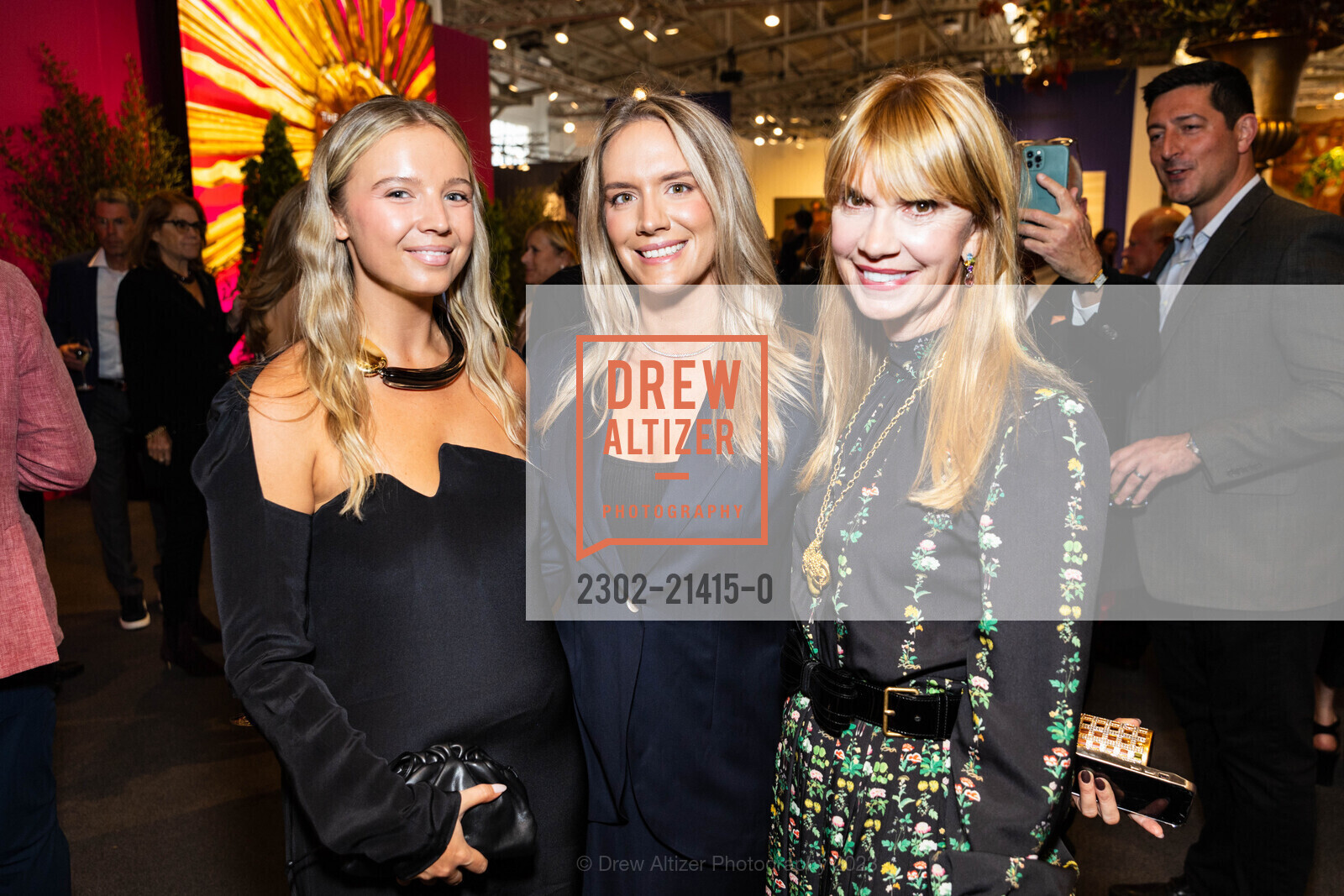 Sarah Elizabeth Bishop, Charlotte Bentley, Chesie Breen, The San Francisco Fall Show Opening Night Gala, Festival Pavilion. 38 Fort Mason, SF, CA 94123 US, October 11th, 2023, Photo #2302-21415-0 Sarah Elizabeth Bishop, Charlotte Bentley, Chesie Breen, Photo #2302-21415-0