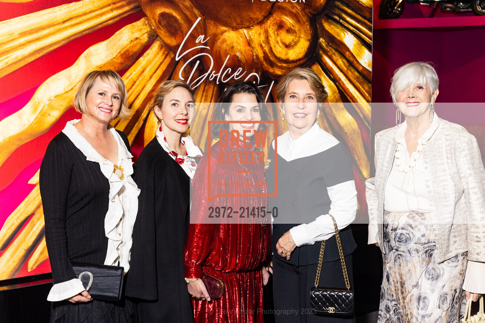 Eliza Hubbard, Jenny Bailey, Erinn Sowle, Nancy Jaksich, The San Francisco Fall Show Opening Night Gala, Festival Pavilion. 38 Fort Mason, SF, CA 94123 US, October 11th, 2023, Photo #2972-21415-0 Eliza Hubbard, Jenny Bailey, Erinn Sowle, Nancy Jaksich, Photo #2972-21415-0