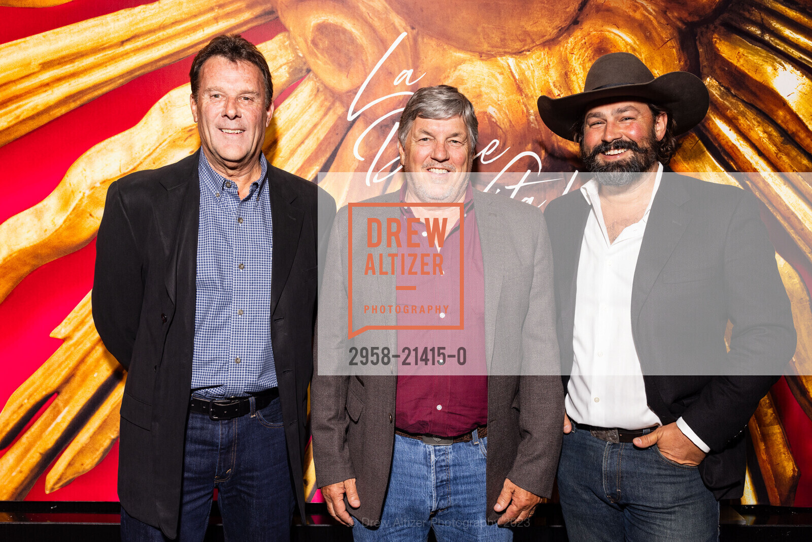 Branden McDonald, Tim McDonald, Michael Sweeney, The San Francisco Fall Show Opening Night Gala, Festival Pavilion. 38 Fort Mason, SF, CA 94123 US, October 11th, 2023, Photo #2958-21415-0 Branden McDonald, Tim McDonald, Michael Sweeney, Photo #2958-21415-0