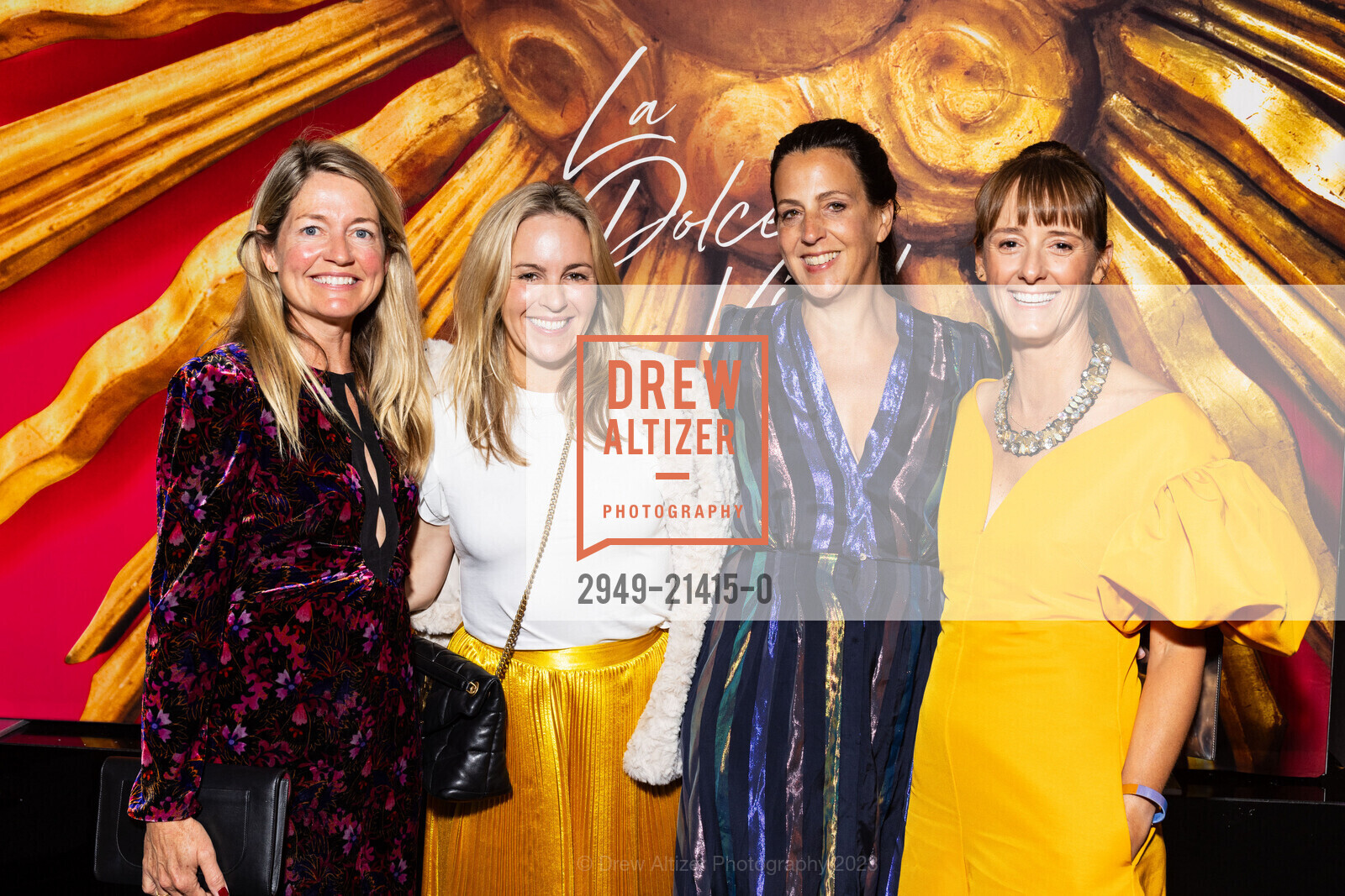 Megan McCook, Lindsay Anyon Brier, Susan Collins Weir, Katie Raffetto, The San Francisco Fall Show Opening Night Gala, Festival Pavilion. 38 Fort Mason, SF, CA 94123 US, October 11th, 2023, Photo #2949-21415-0 Megan McCook, Lindsay Anyon Brier, Susan Collins Weir, Katie Raffetto, Photo #2949-21415-0