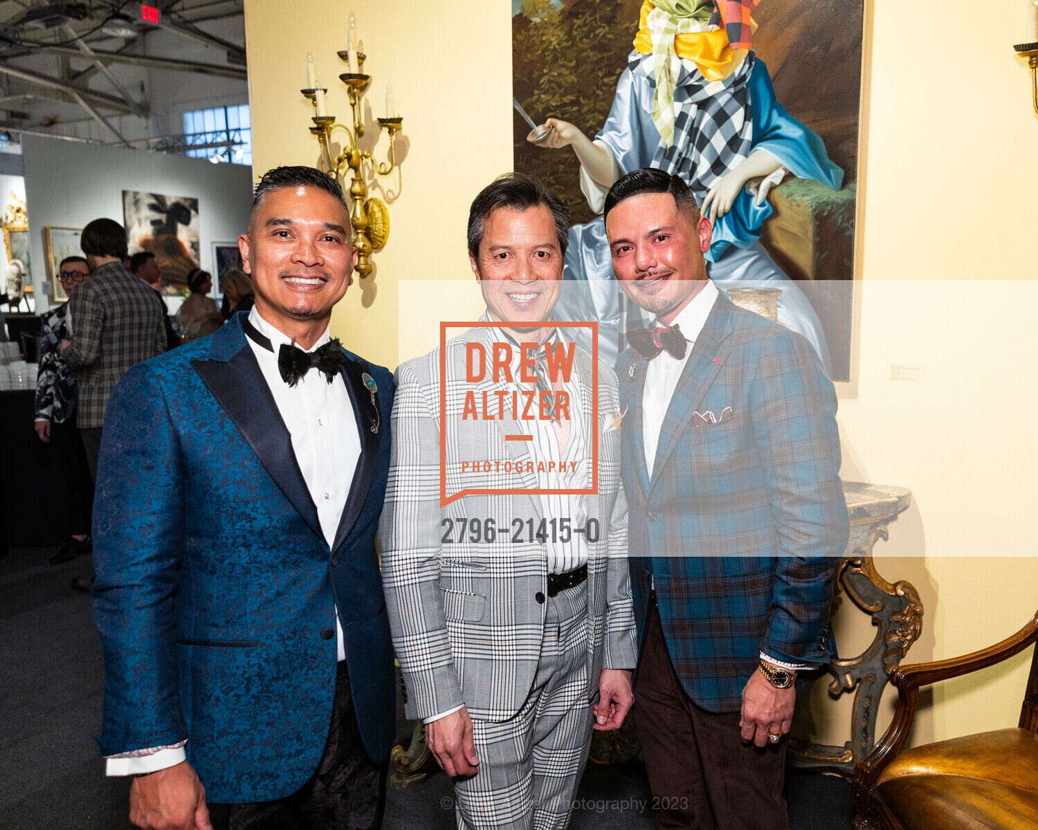 Randy Anzaldo, Kevin Yee, Jason Legaspi, The San Francisco Fall Show Opening Night Gala, Festival Pavilion. 38 Fort Mason, SF, CA 94123 US, October 11th, 2023, Photo #2796-21415-0 Randy Anzaldo, Kevin Yee, Jason Legaspi, Photo #2796-21415-0