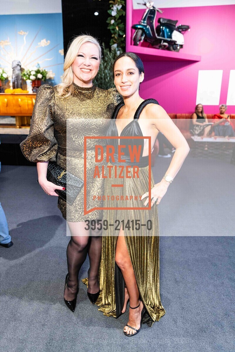 Liz Curtis, Marcela Lembi, The San Francisco Fall Show Opening Night Gala, Festival Pavilion. 38 Fort Mason, SF, CA 94123 US, October 11th, 2023, Photo #3959-21415-0 Liz Curtis, Marcela Lembi, Photo #3959-21415-0