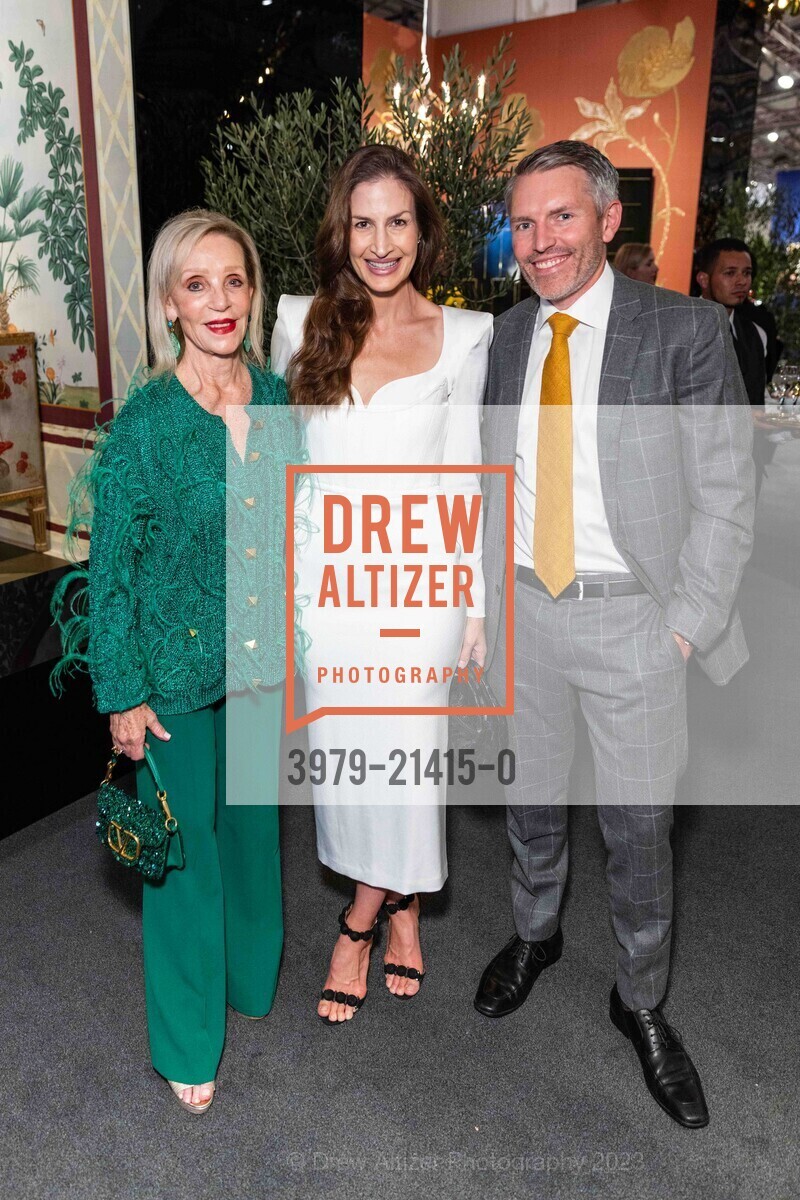 Barbara Brown, Lindsay Gerber, Brett Northart, The San Francisco Fall Show Opening Night Gala, Festival Pavilion. 38 Fort Mason, SF, CA 94123 US, October 11th, 2023, Photo #3979-21415-0 Barbara Brown, Lindsay Gerber, Brett Northart, Photo #3979-21415-0